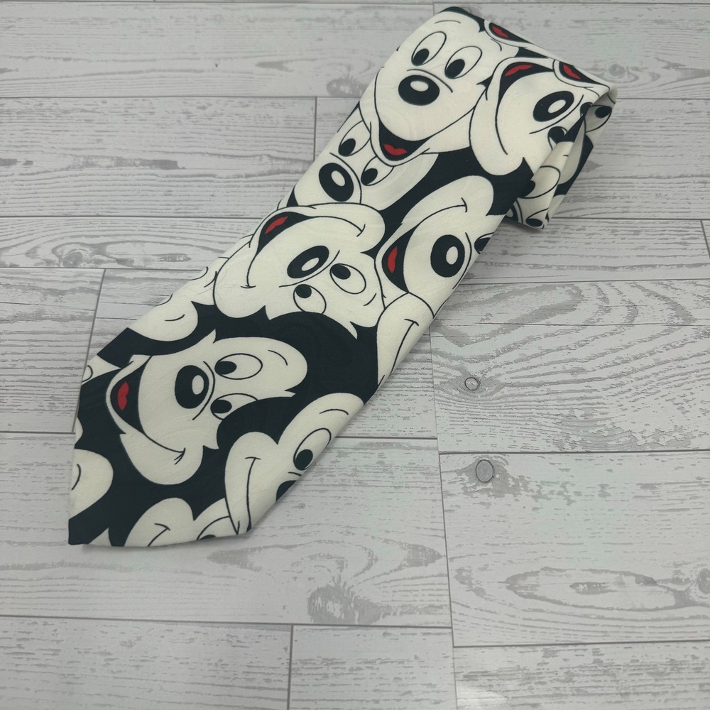 Vintage Mickey‎ Unlimited Disney Mickey Mouse Face Print Necktie Balancine Inc